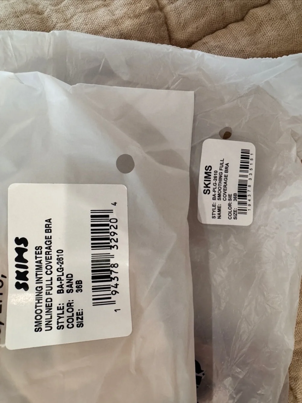SKIMS 3 Bra set: Seamless Underwire Unlined Full Coverage: Sand, Sienna, & Cocoa - Picture 7 of 8